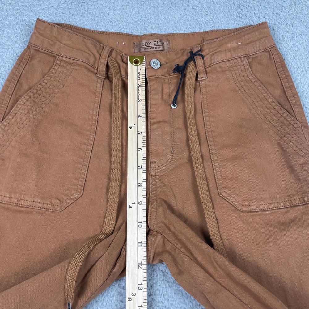 Judy Blue Joggers Womens 7/28 Brown Stretch Utility‎ Pants Garment Dyed JB88857 - Picture 9 of 13